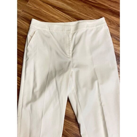 St John Cream off white Ankle Pants 8 10 - Picture 3 of 4